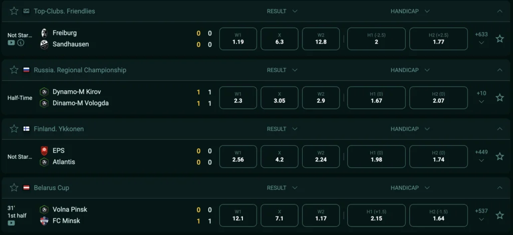 pinco live bets